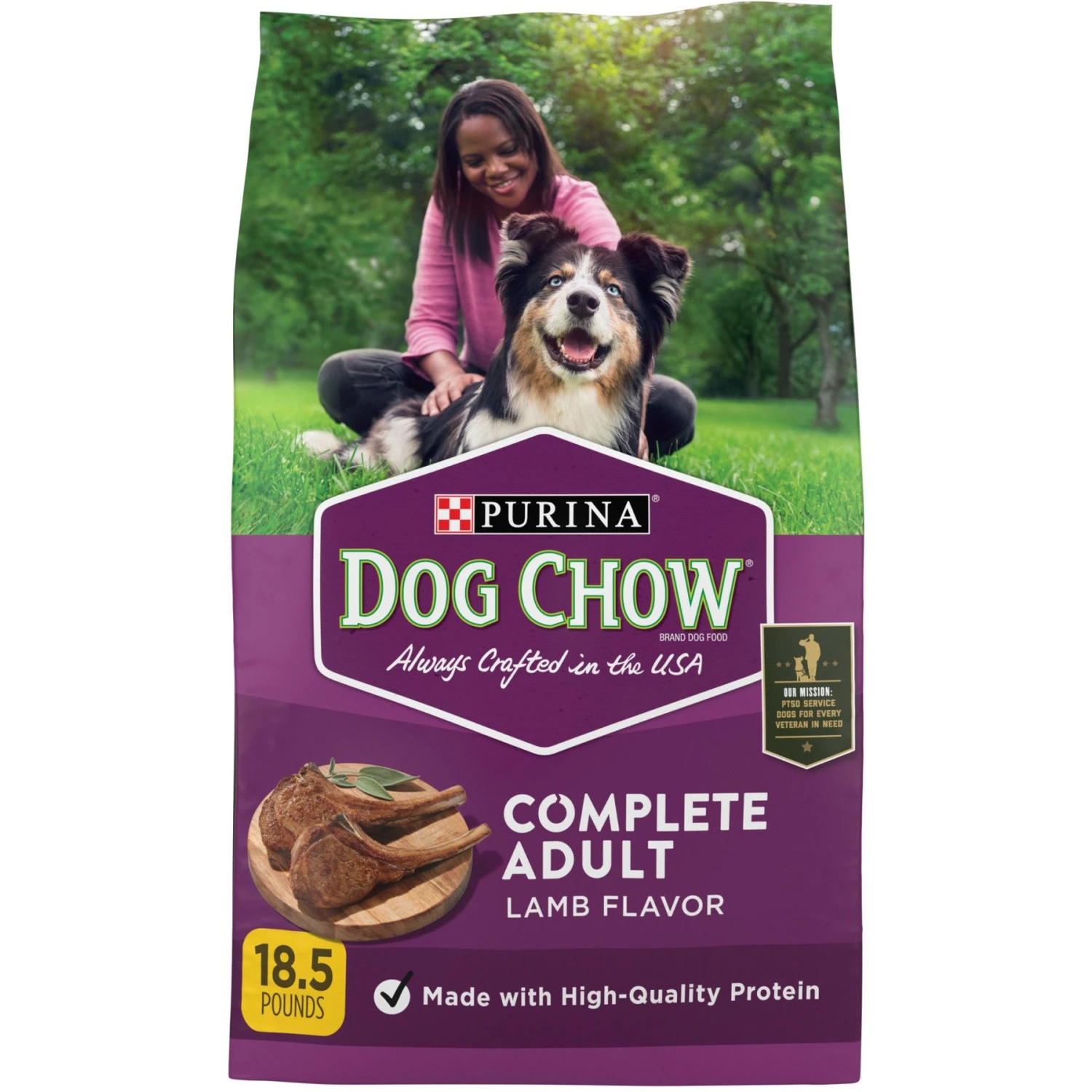 Dog Chow Complete Kibble With Lamb Flavor Dry Dog Food, 18.5-lb Bag 3 Dog Chow Complete Kibble With Lamb Flavor Dry Dog Food, 18.5-lb Bag