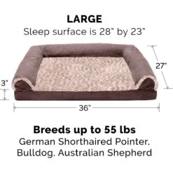 FurHaven Two-Tone Fur & Suede Orthopedic Cat & Dog Bed With Removable Cover 13 FurHaven Two-Tone Fur & Suede Orthopedic Cat & Dog Bed With Removable Cover -Blue Buffalo || ROYAL CANIN || Wellness Sales 920006 PT2. AC SS1800 V1690903945