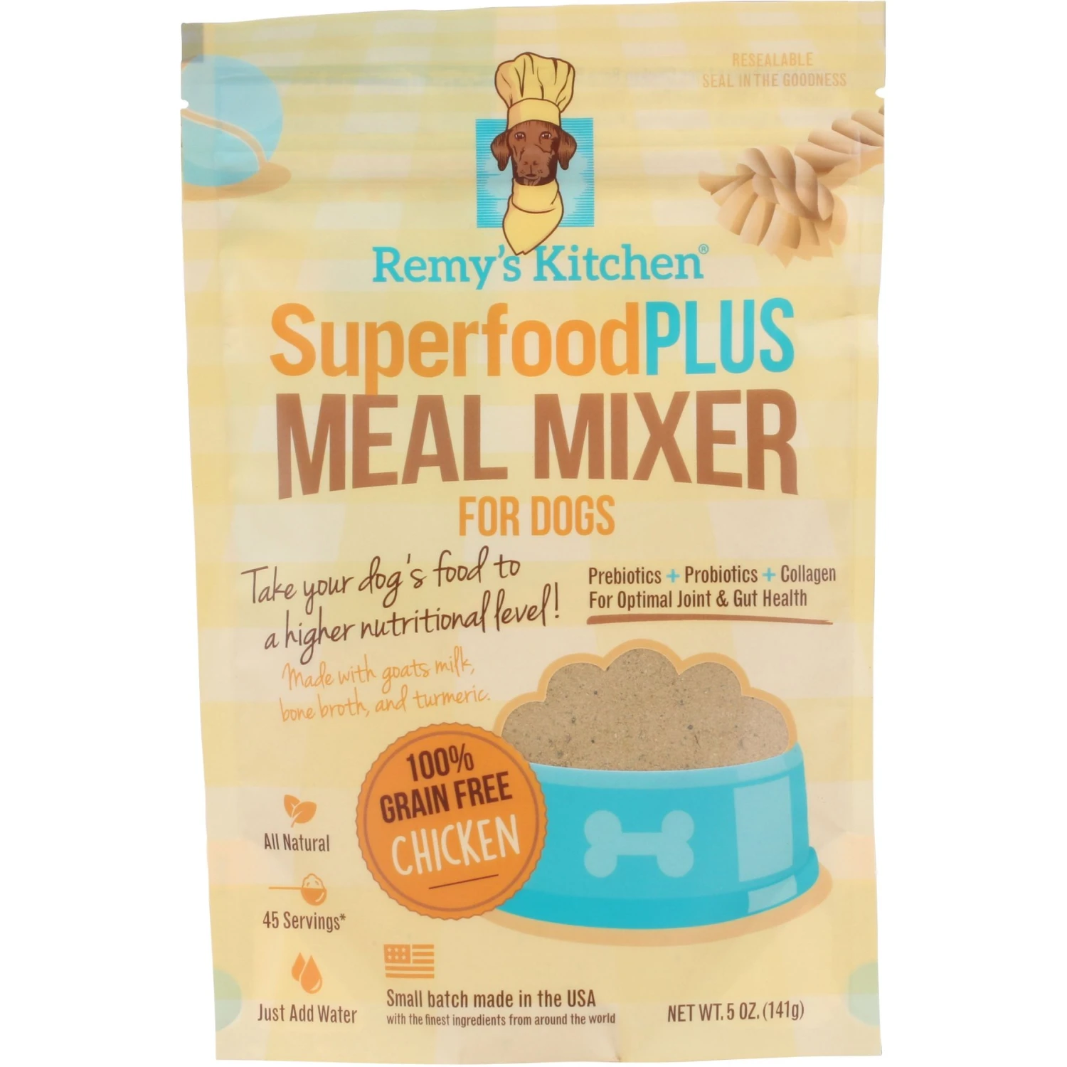 Remy's Kitchen SuperfoodPLUS Meal Mixers Chicken Grain-Free Dog Food Topping, 5-oz Bag 3 Remy's Kitchen SuperfoodPLUS Meal Mixers Chicken Grain-Free Dog Food Topping, 5-oz Bag