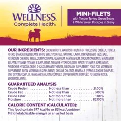 Wellness Petite Entrees Mini-Filets Turkey In Gravy Small Breed Natural Wet Dog Food, 3-oz Cup, 12 Count -Blue Buffalo || ROYAL CANIN || Wellness Sales 931550 PT4. AC SS1800 V1692110533