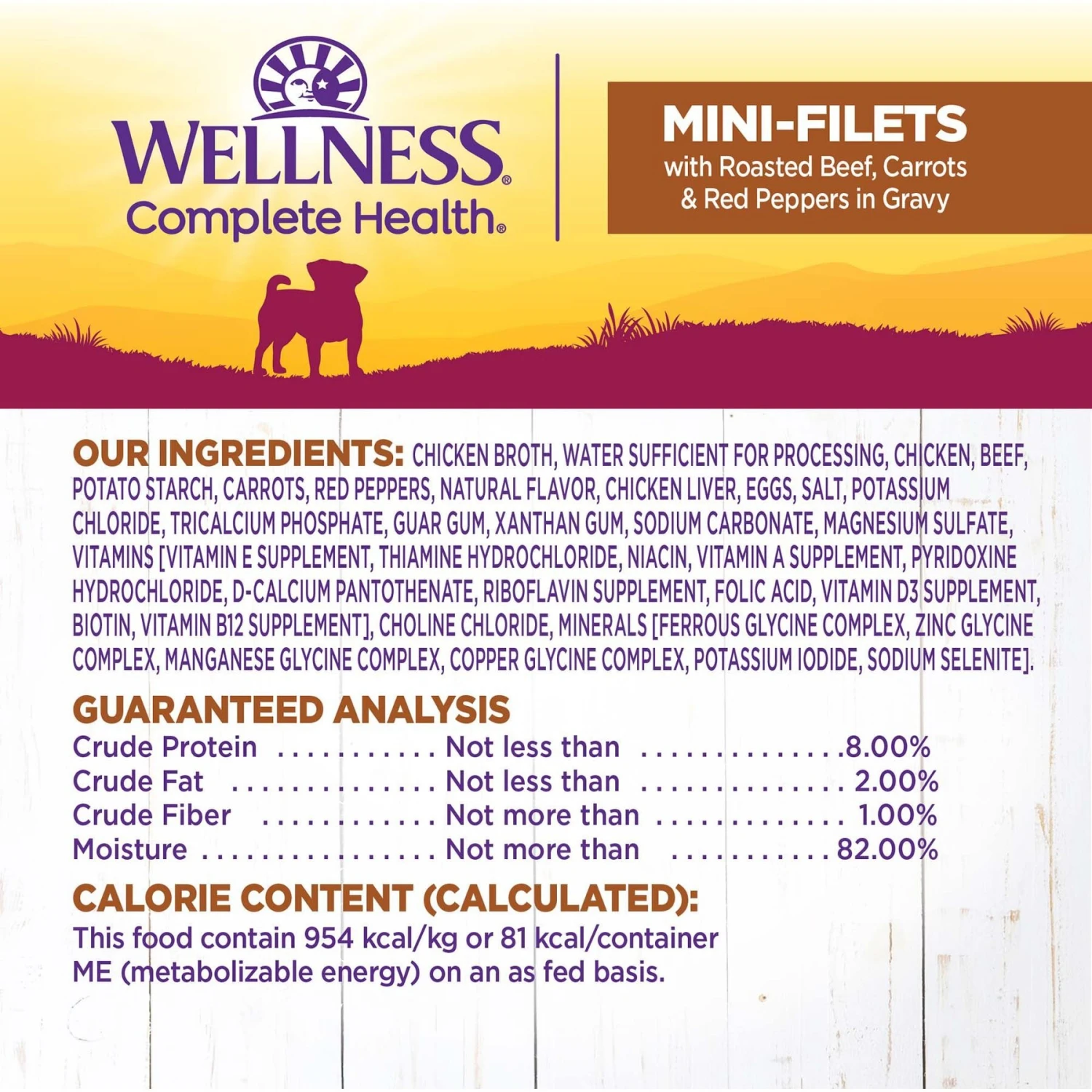 Wellness Petite Entrees Mini-Filets Beef In Gravy Small Breed Natural Wet Dog Food, 3-oz Cup, 12 Count 7 Wellness Petite Entrees Mini-Filets Beef In Gravy Small Breed Natural Wet Dog Food, 3-oz Cup, 12 Count - Image 5