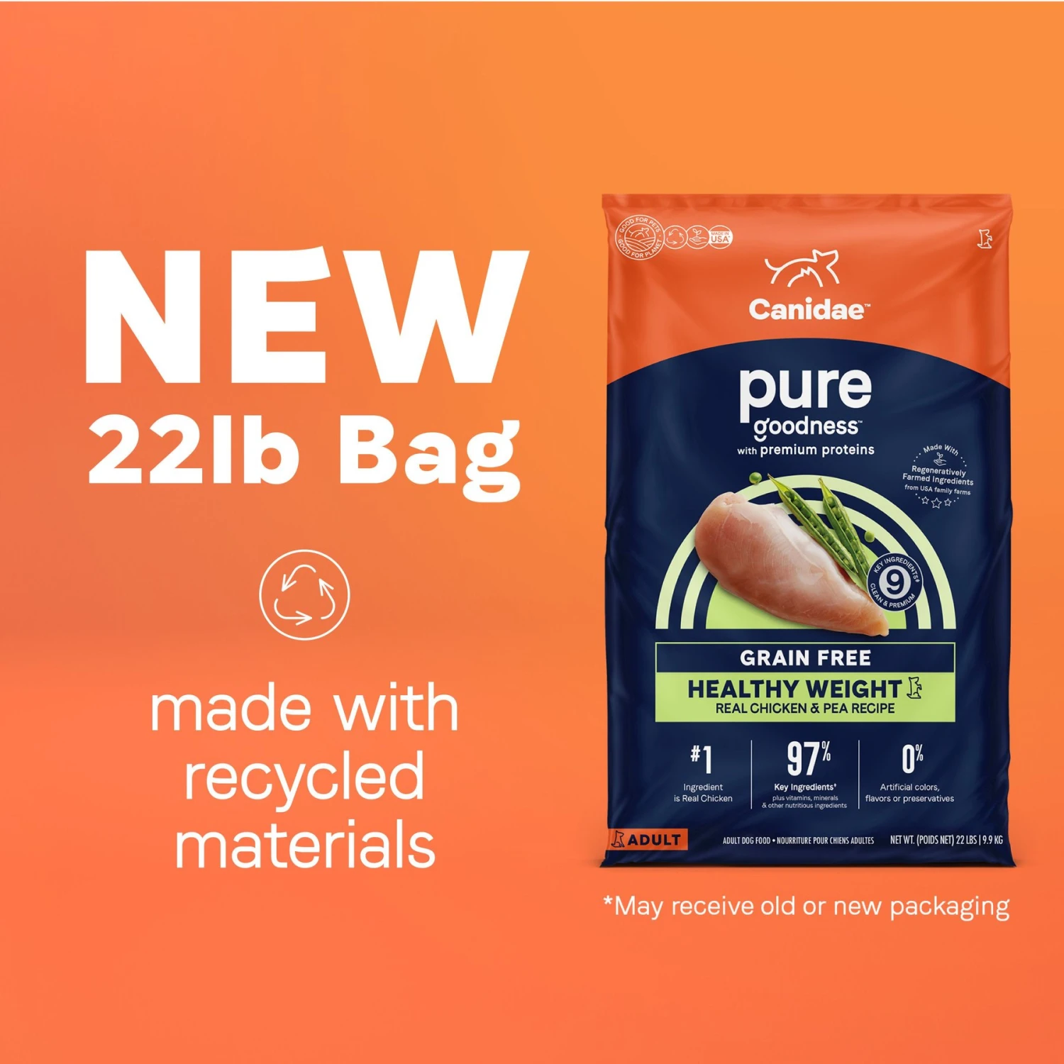 CANIDAE Grain-Free PURE Healthy Weight Limited Ingredient Chicken & Pea Recipe Dry Dog Food 5 CANIDAE Grain-Free PURE Healthy Weight Limited Ingredient Chicken & Pea Recipe Dry Dog Food - Image 3