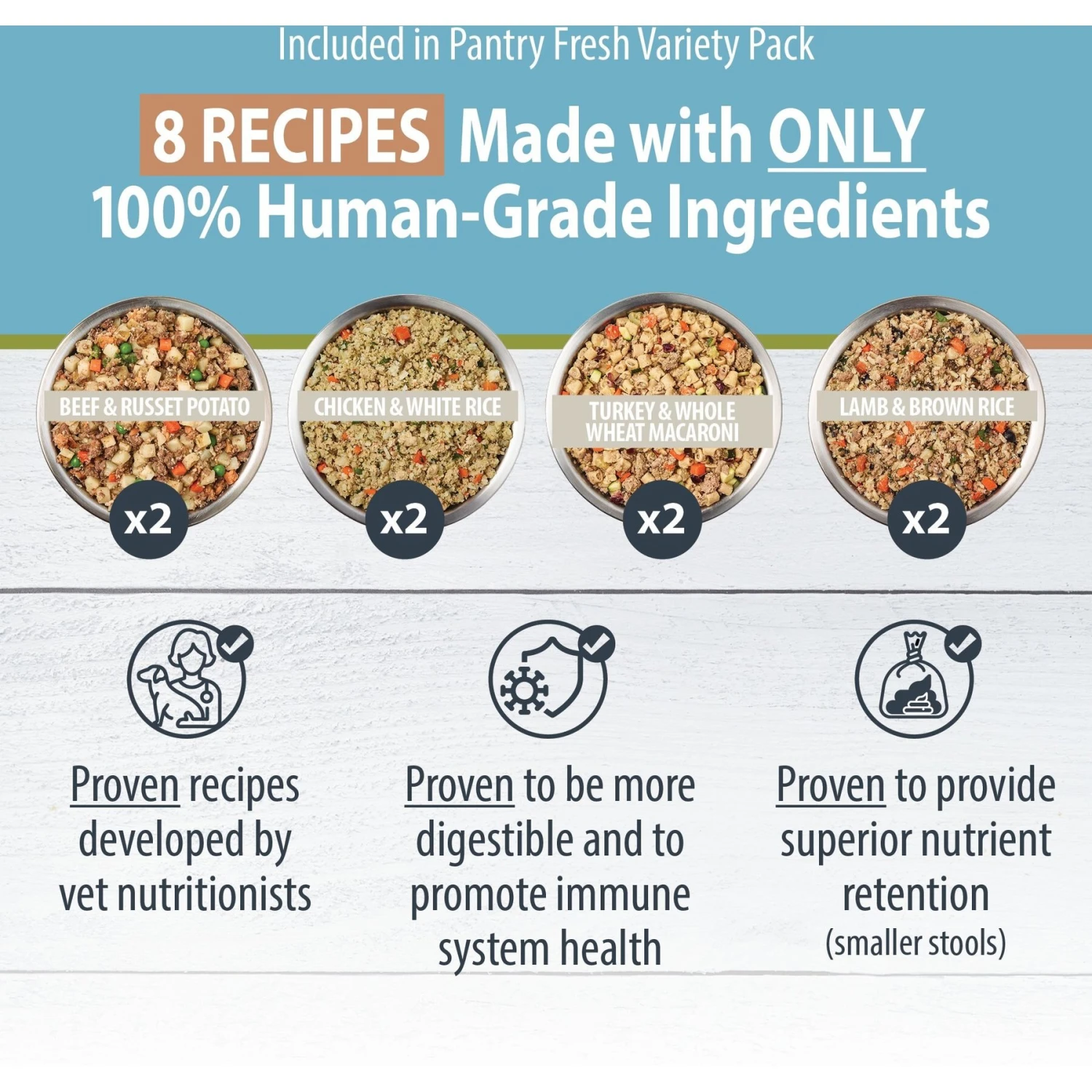 JustFoodForDogs Variety Pack Frozen Human-Grade Fresh Dog Food & JustFoodForDogs Pantry Fresh Human-Grade Non-GMO Variety Pack Fresh Dog Food, 12.5-oz Pouch, Case Of 8 9 JustFoodForDogs Variety Pack Frozen Human-Grade Fresh Dog Food & JustFoodForDogs Pantry Fresh Human-Grade Non-GMO Variety Pack Fresh Dog Food, 12.5-oz Pouch, Case Of 8 - Image 7