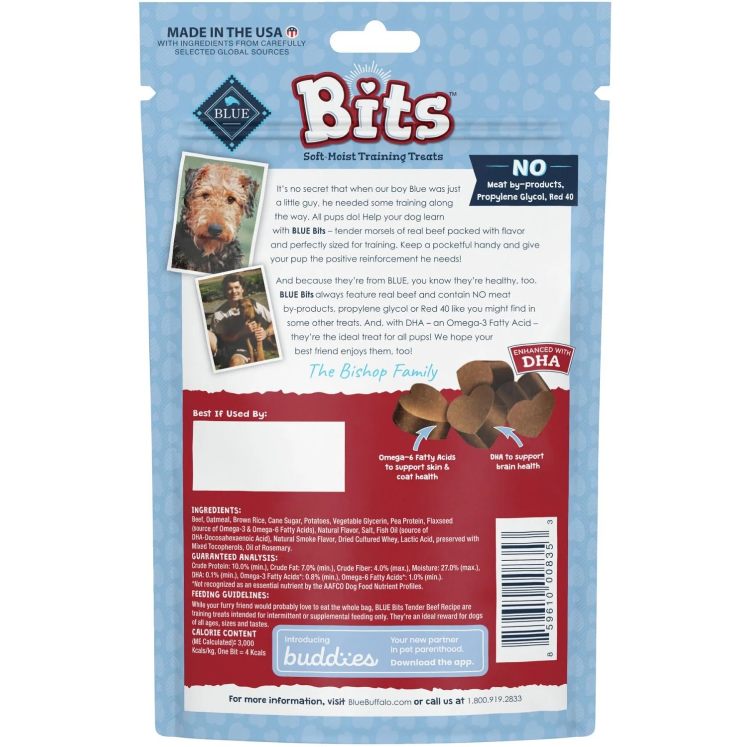 Blue Buffalo Life Protection Formula Small Breed Adult Chicken & Brown Rice Recipe Dry Dog Food & Blue Buffalo Blue Bits Tender Beef Recipe Soft-Moist Training Dog Treats 5 Blue Buffalo Life Protection Formula Small Breed Adult Chicken & Brown Rice Recipe Dry Dog Food & Blue Buffalo Blue Bits Tender Beef Recipe Soft-Moist Training Dog Treats - Image 3