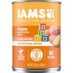 Iams Proactive Health Puppy High Protein DHA Formula With Real Chicken Dry Dog Food & Iams ProActive Health Classic Ground With Chicken & Rice Puppy Wet Dog Food -Blue Buffalo || ROYAL CANIN || Wellness Sales 933574 PT5. AC SS1800 V1692305508