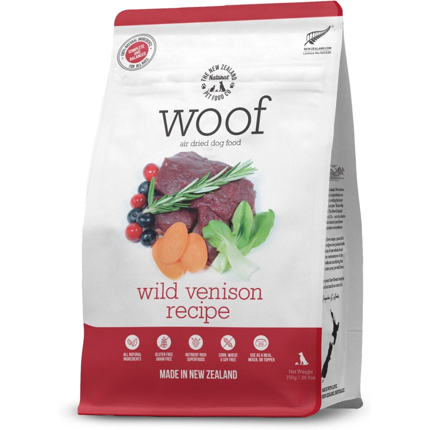 The New Zealand Natural Pet Food Co. Woof Venison Air Dried Dog Food, 26.5-oz Bag 3 The New Zealand Natural Pet Food Co. Woof Venison Air Dried Dog Food, 26.5-oz Bag