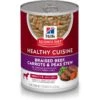 Hill's Science Diet Adult Healthy Cuisine Braised Beef, Carrots & Peas Stew Canned Dog Food -Blue Buffalo || ROYAL CANIN || Wellness Sales 94006 Main. AC SS1800 V1585693563