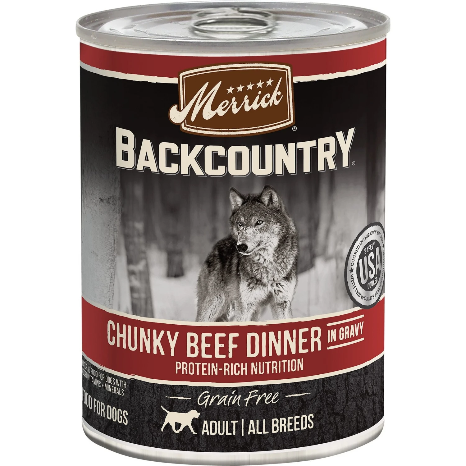 Merrick Backcountry Grain-Free Wet Dog Food Chunky Beef Dinner In Gravy 3 Merrick Backcountry Grain-Free Wet Dog Food Chunky Beef Dinner In Gravy