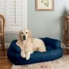 Snoozer Pet Products Luxury Microsuede Overstuffed Dog & Cat Sofa -Blue Buffalo || ROYAL CANIN || Wellness Sales 943382 MAIN. AC SS1800 V1692721492