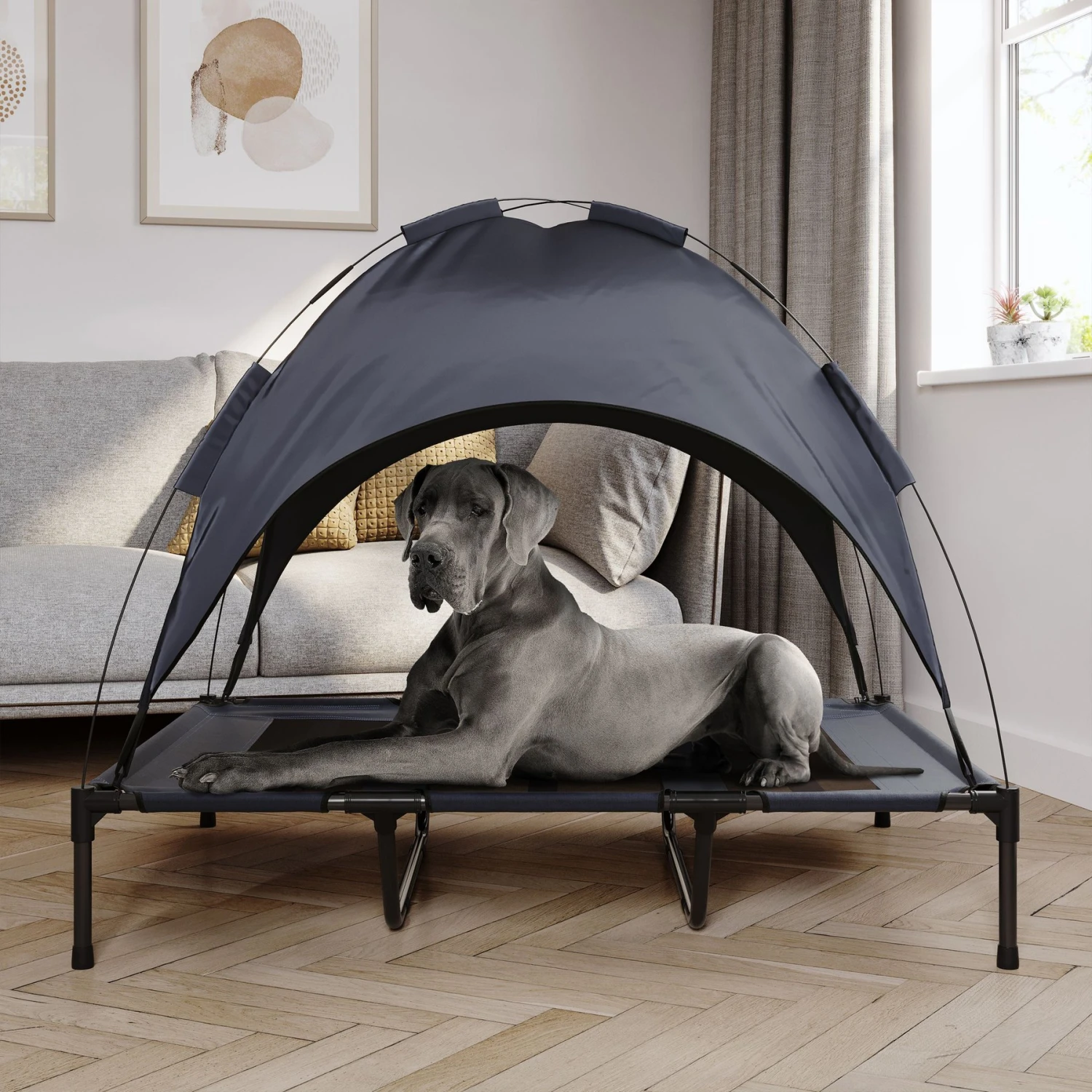 Pet Adobe Elevated Canopy Dog Bed 3 Pet Adobe Elevated Canopy Dog Bed