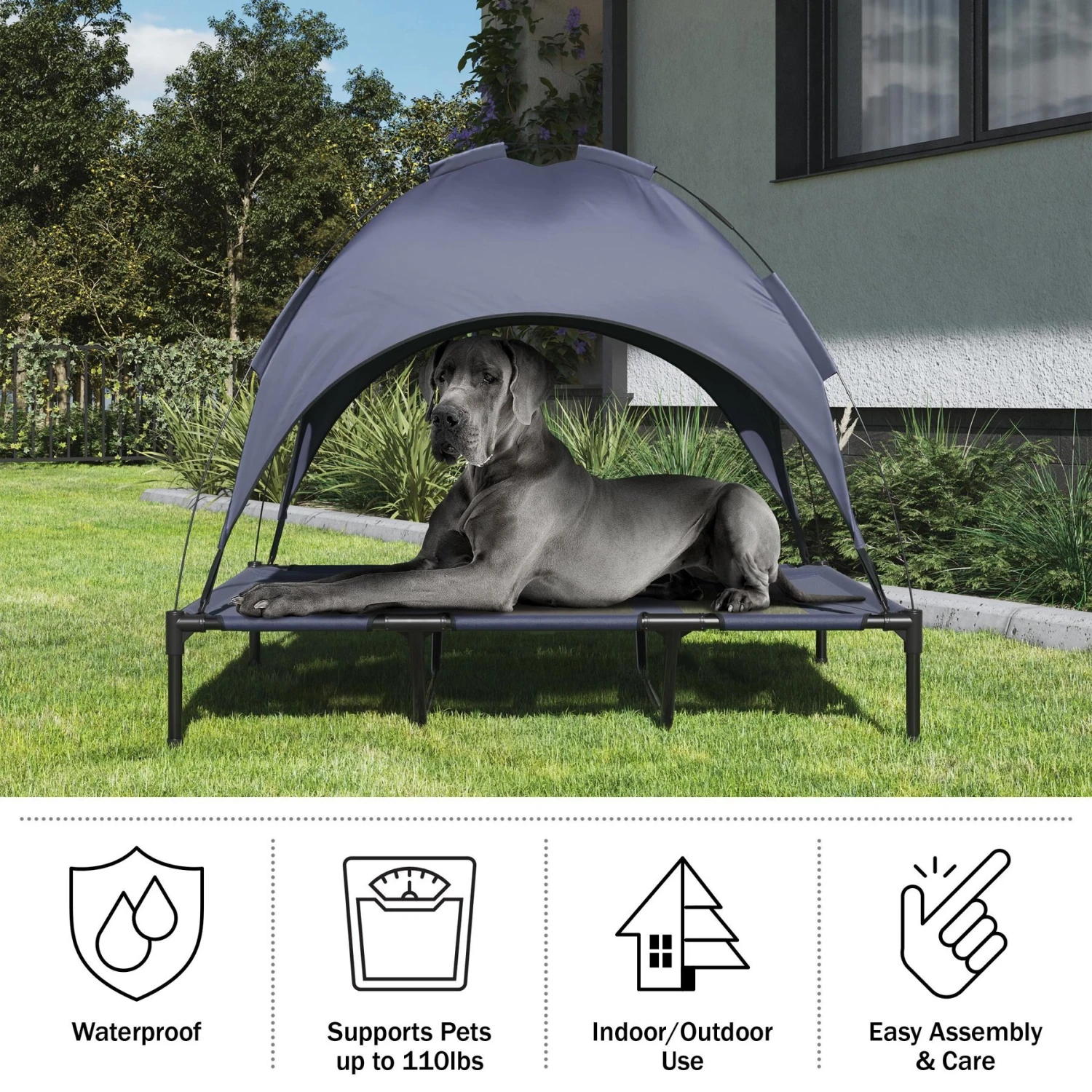 Pet Adobe Elevated Canopy Dog Bed 8 Pet Adobe Elevated Canopy Dog Bed - Image 6