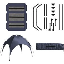 Pet Adobe Elevated Canopy Dog Bed 17 Pet Adobe Elevated Canopy Dog Bed -Blue Buffalo || ROYAL CANIN || Wellness Sales 944486 PT6. AC SS1800 V1694027786