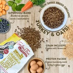 Tender & True Organic Turkey & Oats Recipe Small Breed Dry Dog Food, 4-lb Bag 7 Tender & True Organic Turkey & Oats Recipe Small Breed Dry Dog Food, 4-lb Bag -Blue Buffalo || ROYAL CANIN || Wellness Sales 945470 PT2. AC SS1800 V1701796006