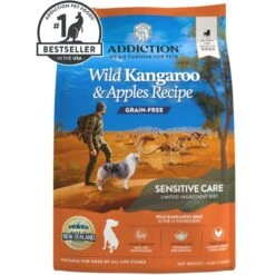 Addiction Grain-Free Limited Ingredient Diet Skin & Coat Health Wild Kangaroo & Apples Dry Dog Food