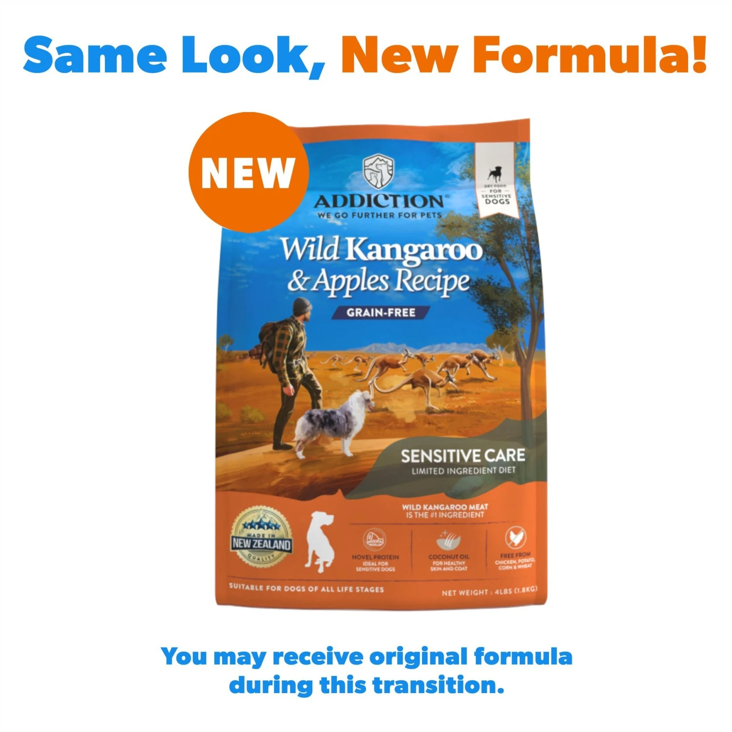 Addiction Grain-Free Limited Ingredient Diet Skin & Coat Health Wild Kangaroo & Apples Dry Dog Food 4 Addiction Grain-Free Limited Ingredient Diet Skin & Coat Health Wild Kangaroo & Apples Dry Dog Food - Image 2