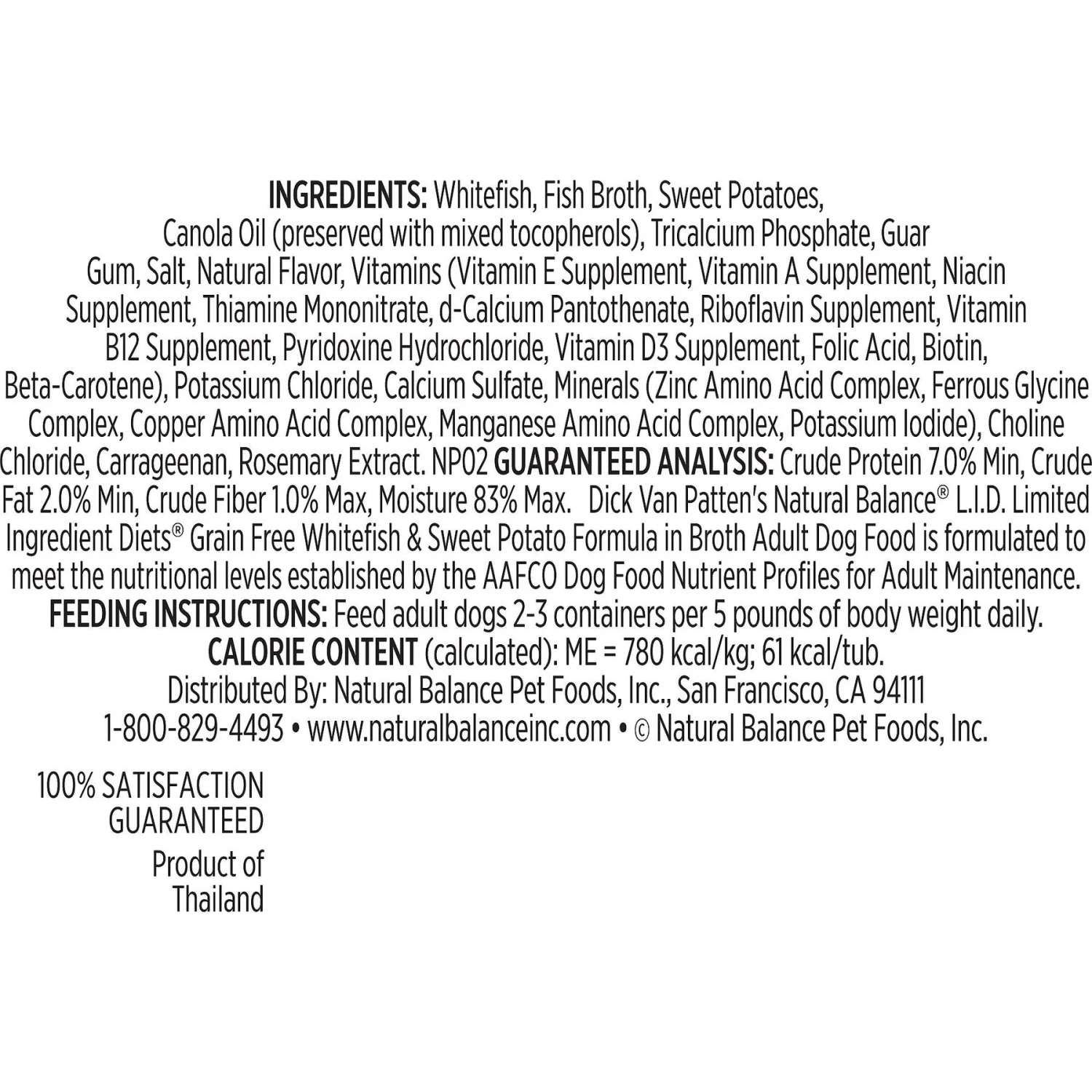 Natural Balance L.I.D. Limited Ingredient Diets White Fish & Sweet Potato Formula Flaked Grain-Free Wet Dog Food 4 Natural Balance L.I.D. Limited Ingredient Diets White Fish & Sweet Potato Formula Flaked Grain-Free Wet Dog Food - Image 2