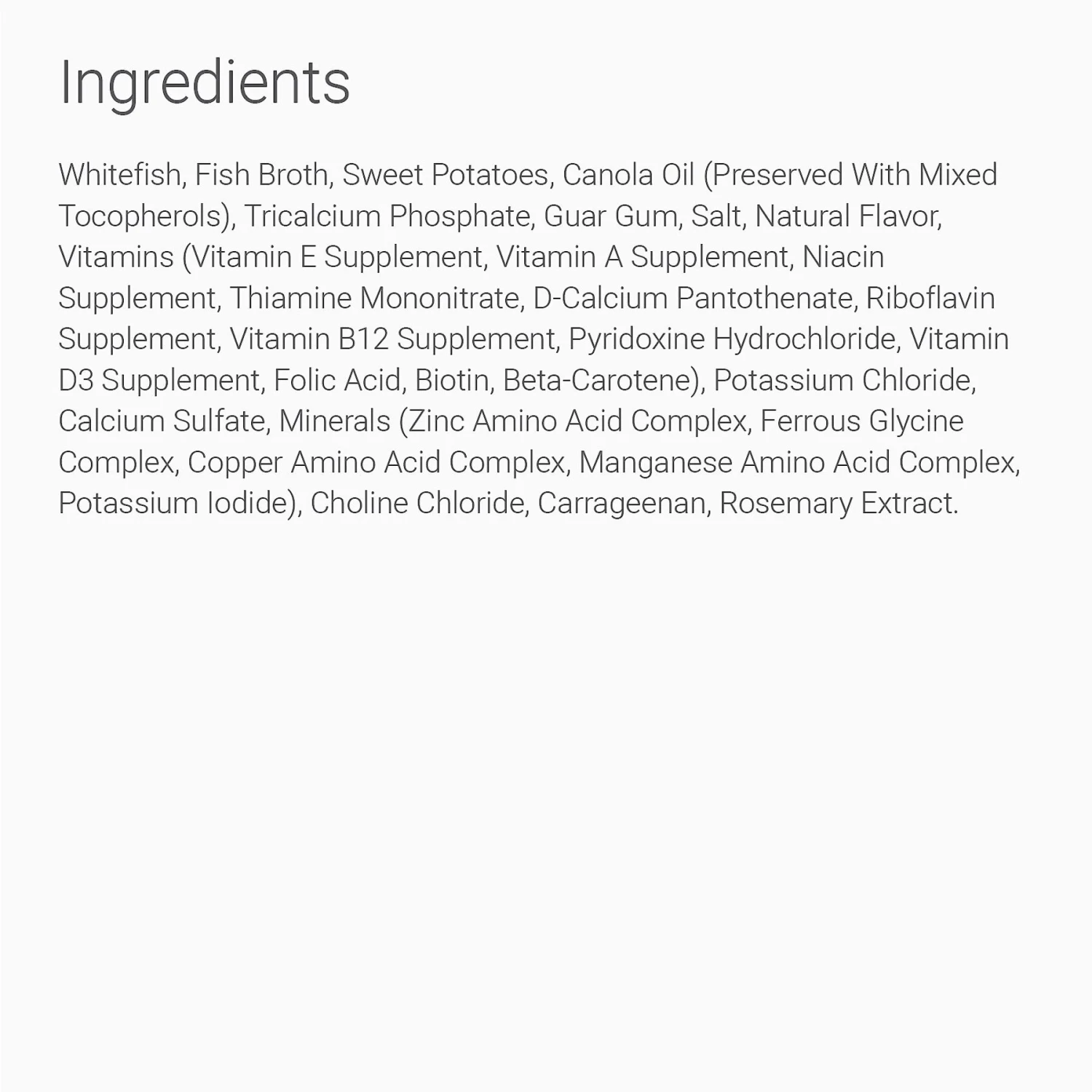 Natural Balance L.I.D. Limited Ingredient Diets White Fish & Sweet Potato Formula Flaked Grain-Free Wet Dog Food 5 Natural Balance L.I.D. Limited Ingredient Diets White Fish & Sweet Potato Formula Flaked Grain-Free Wet Dog Food - Image 3