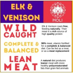 HOLI Elk & Venison Grain-Free Freeze-Dried Dog & Cat Food Topping, 3-oz Bag -Blue Buffalo || ROYAL CANIN || Wellness Sales 970782 PT3. AC SS1800 V1699635790