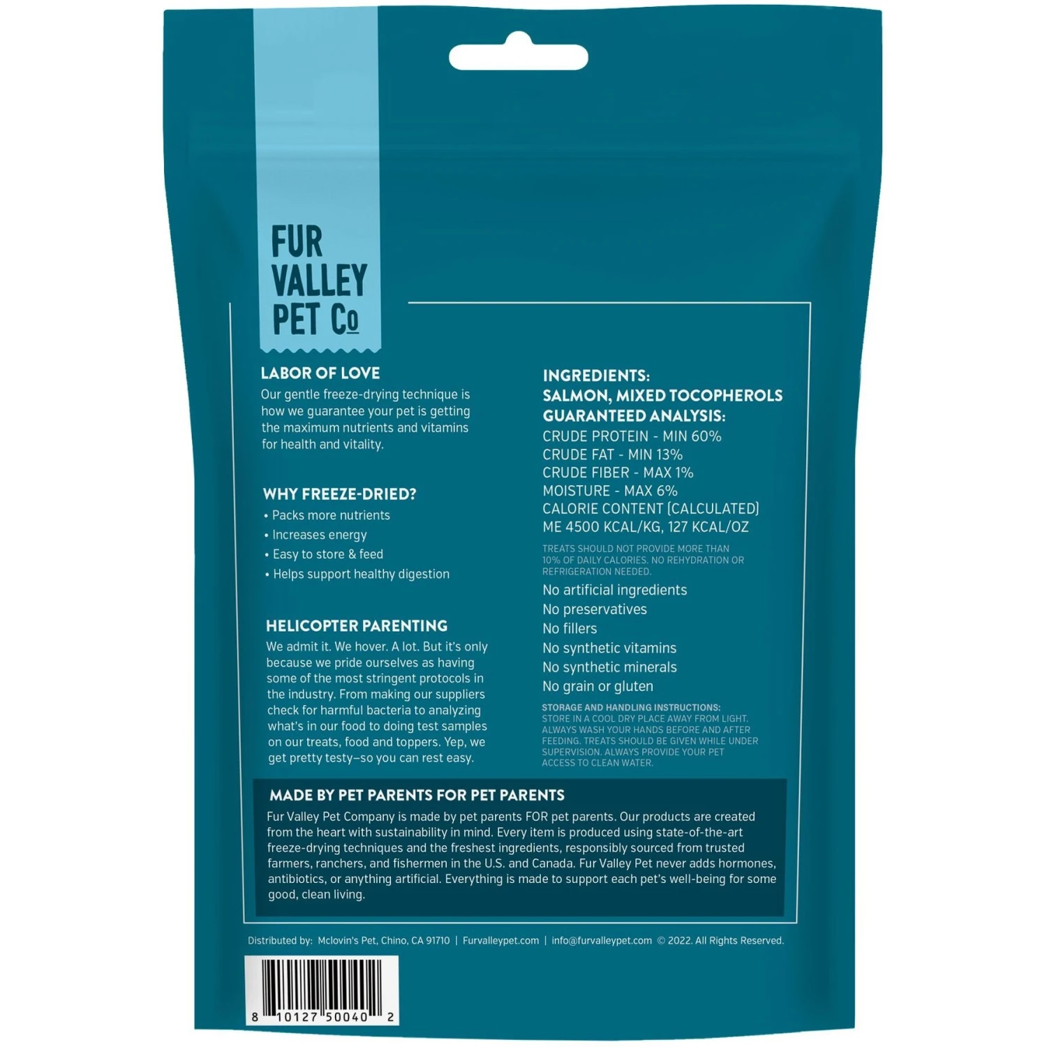 Fur Valley Salmon Freeze-Dried Dog & Cat Food Topper, 5-oz Bag 5 Fur Valley Salmon Freeze-Dried Dog & Cat Food Topper, 5-oz Bag - Image 3