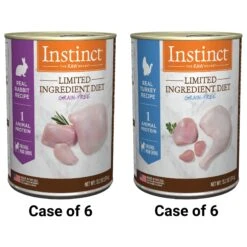 Instinct Limited Ingredient Diet Grain-Free Real Rabbit Recipe Wet Canned Dog Food & Instinct Limited Ingredient Diet Grain-Free Real Turkey Recipe Wet Canned Dog Food