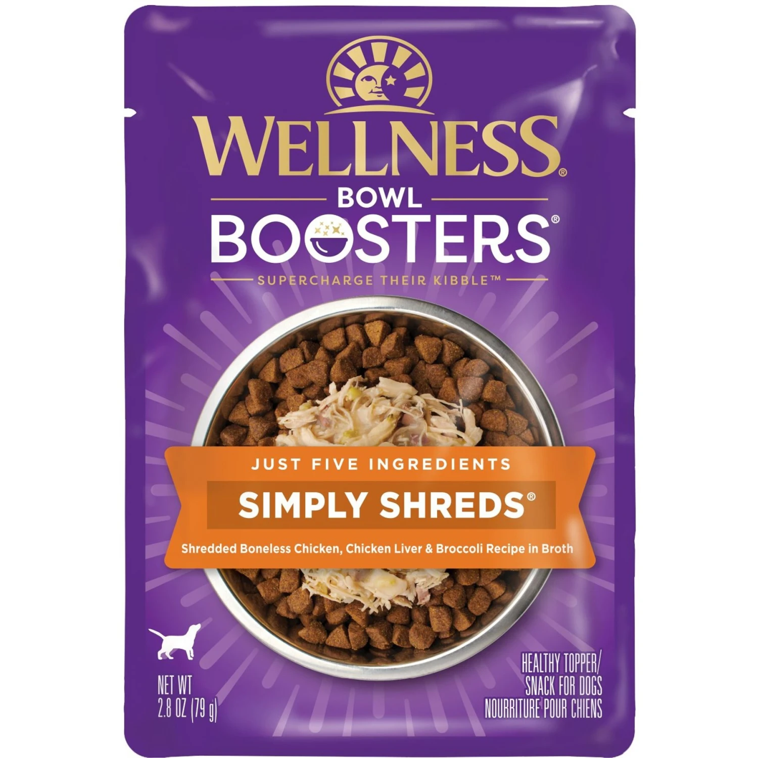 Wellness Bowl Boosters Simply Shreds Tuna, Beef & Carrots Natural Grain-Free Wet Dog Food Mixer Or Topper, 2.8-oz Pouch, Case Of 12 & Wellness Bowl Boosters Simply Shreds Chicken Liver & Broccoli Natural Grain-Free Wet Dog Food Mixer Or Topper, 2.8-oz Pouch, Case Of 12 9 Wellness Bowl Boosters Simply Shreds Tuna, Beef & Carrots Natural Grain-Free Wet Dog Food Mixer Or Topper, 2.8-oz Pouch, Case Of 12 & Wellness Bowl Boosters Simply Shreds Chicken Liver & Broccoli Natural Grain-Free Wet Dog Food Mixer Or Topper, 2.8-oz Pouch, Case Of 12 - Image 7