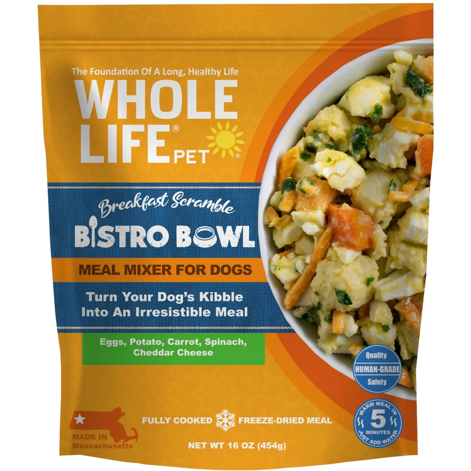 Whole Life Pet Bistro Bowls Breakfast Scramble Freeze-Dried Dog Food Topper, 16-oz Bag 3 Whole Life Pet Bistro Bowls Breakfast Scramble Freeze-Dried Dog Food Topper, 16-oz Bag
