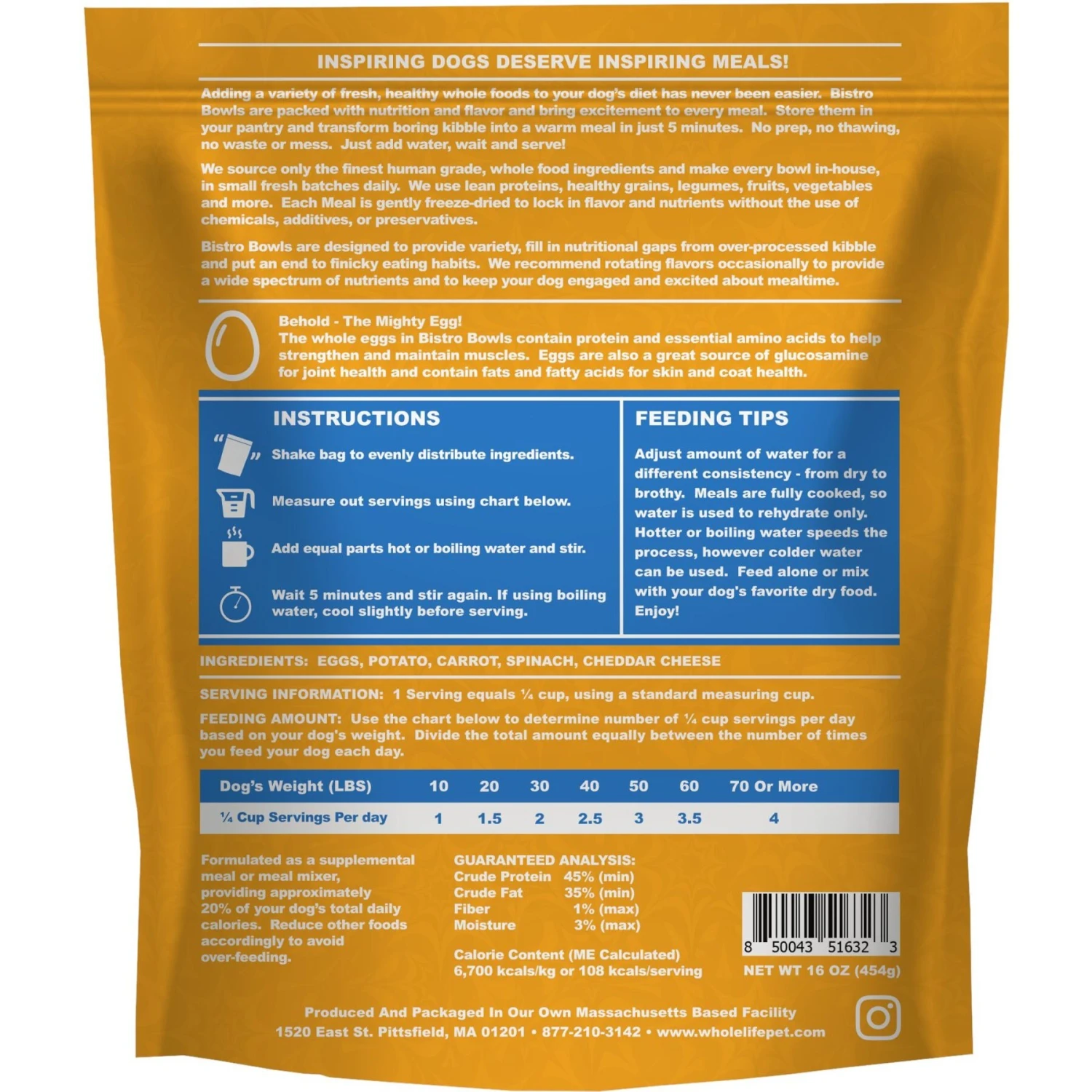 Whole Life Pet Bistro Bowls Breakfast Scramble Freeze-Dried Dog Food Topper, 16-oz Bag 9 Whole Life Pet Bistro Bowls Breakfast Scramble Freeze-Dried Dog Food Topper, 16-oz Bag - Image 7