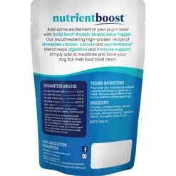 Solid Gold Protein Shred With Real Chicken & Vegetables Dog Food Topping, 3-oz Bag, 12 Count -Blue Buffalo || ROYAL CANIN || Wellness Sales 983510 PT2. AC SS1800 V1698100689