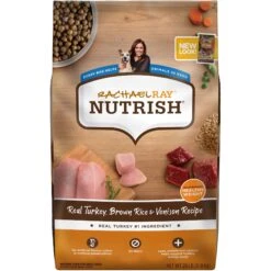 Rachael Ray Nutrish Real Turkey, Brown Rice & Venison Recipe Health Weight Dry Dog Food