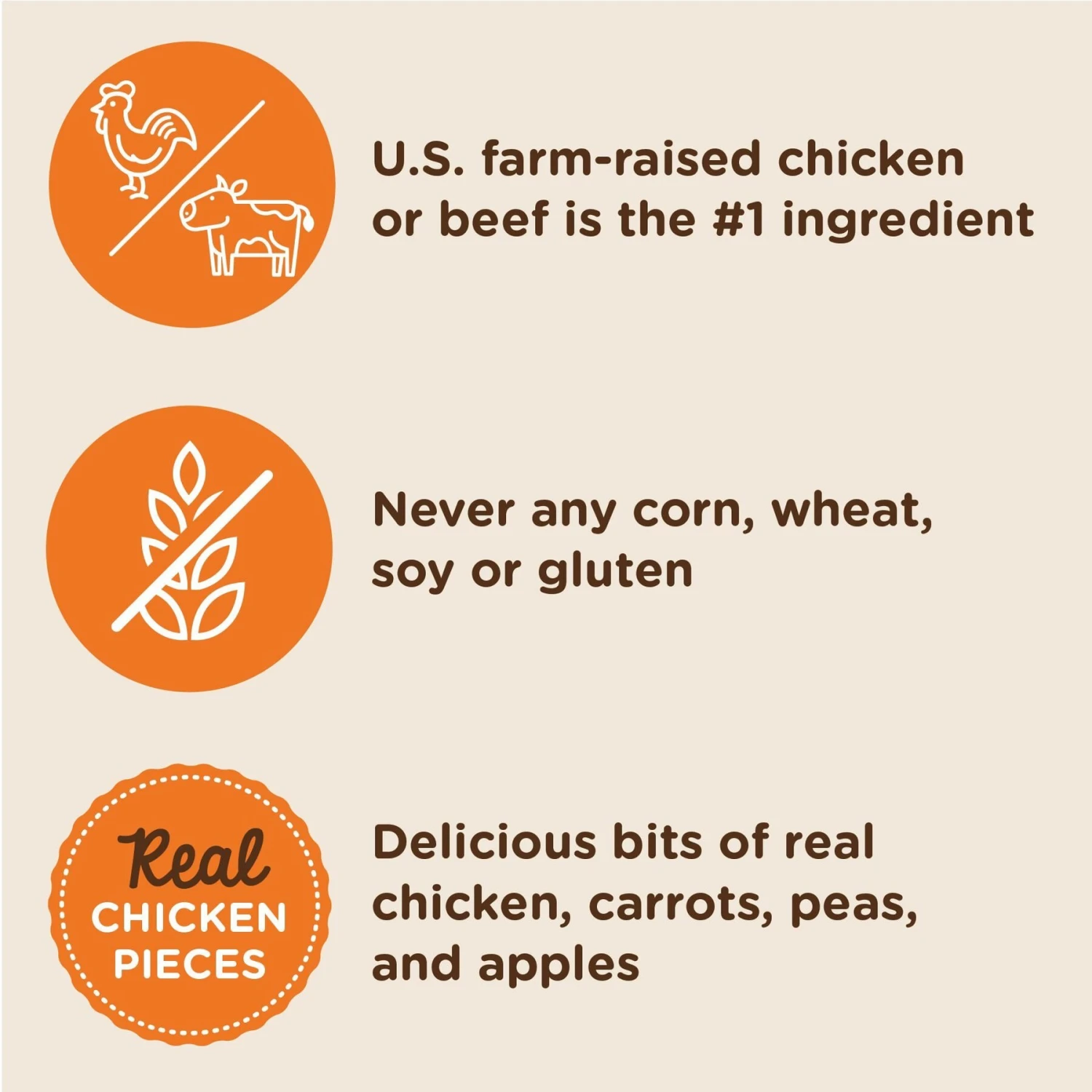 Rachael Ray Nutrish Dish Natural Beef & Brown Rice Recipe With Veggies, Fruit & Chicken Dry Dog Food 5 Rachael Ray Nutrish Dish Natural Beef & Brown Rice Recipe With Veggies, Fruit & Chicken Dry Dog Food - Image 3