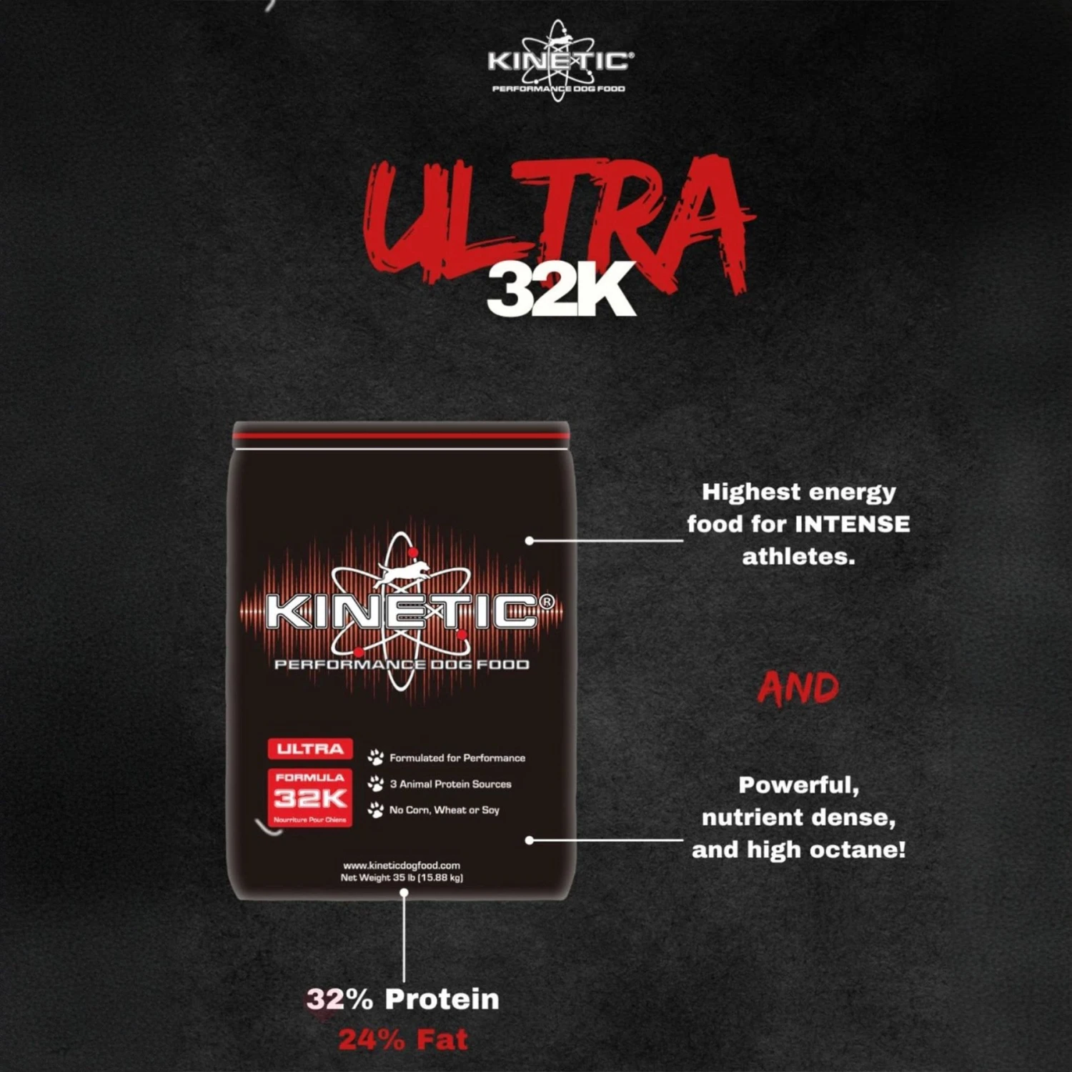 Kinetic Performance Ultra 32K Formula Dry Dog Food 5 Kinetic Performance Ultra 32K Formula Dry Dog Food - Image 3