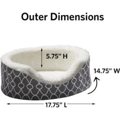 MidWest QuietTime Defender Orthopedic Bolster Cat & Dog Bed With Removable Cover, Gray -Blue Buffalo || ROYAL CANIN || Wellness Sales 99109 PT4. AC SS1800 V1566322636