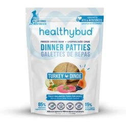 Healthybud Turkey Patties Freeze-Dried Dog Food, 14-oz Bag