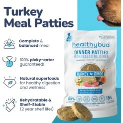 Healthybud Turkey Patties Freeze-Dried Dog Food, 14-oz Bag -Blue Buffalo || ROYAL CANIN || Wellness Sales 992622 PT3. AC SS1800 V1702938433